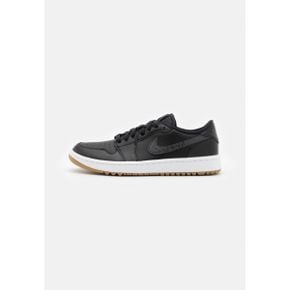 5337740 Nike AIR JORDAN 1 LOW UNI - Golf shoes black/anthracite/med brown/white