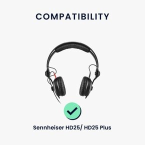 크빌모바일 헤드밴드 패드 HD25 HD25 Plus용 - PE 가죽 교체 쿠션 이어폰