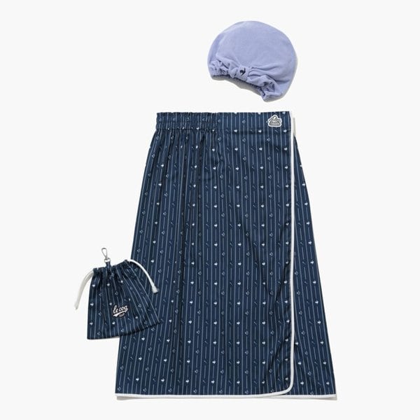 [여주점] 여성 헤어밴드+샤워가운 패커블 셋트GR122LET22  NAVY