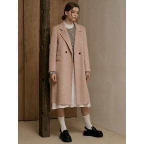 WD_Camel woolen long coat_PINK