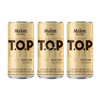  맥심TOP 마스터라떼 200ml/ 10캔