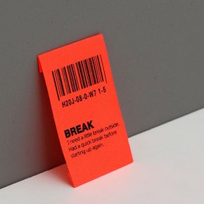 ]형광 면 라벨 바코드 의류 가방 봉제 장식