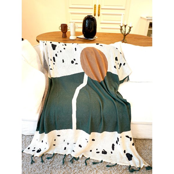 로맨틱 한송이 아트 모티브 블랭킷