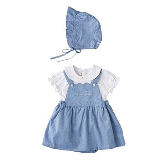 밍크뮤 [여주점] [오프라벨 여주점] 밍크뮤 (BL) 샴브레이여아SET바디슈트 (35312-604-02)