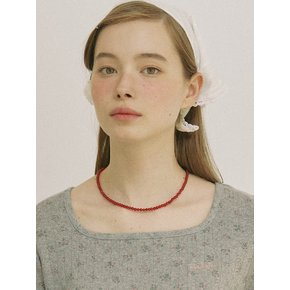 Onyx Rouge Necklace -  Red