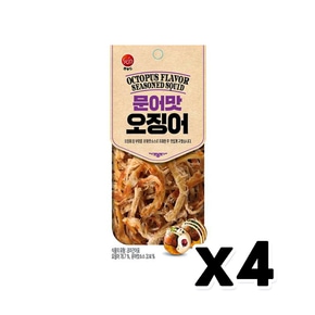 썬푸드 문어맛오징어 간식안주 17g x 4개