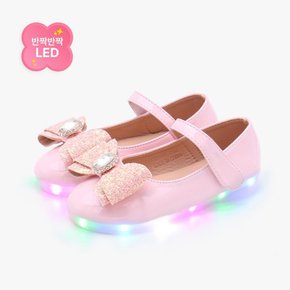 [키펀트] LED 크리스탈 파티클 여아구두 K-67