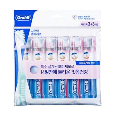 오랄비 Oralb 오랄비 초미세모 잇몸전문 6입