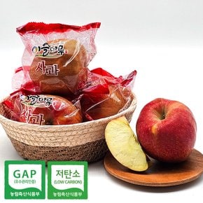 경북 세척 사과 홍로 자홍 중과 2kg / 8-9과