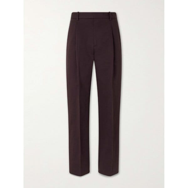 오르발 스트레이트 코튼 리넨 블렌드 개버딘 팬츠 46376663163008986