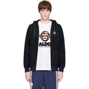 블랙 에이프나우 스페이드 문페이스 카모 후디 ASWD380 GYC Grey (Navy)