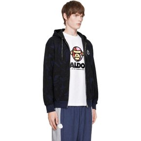블랙 에이프나우 스페이드 문페이스 카모 후디 ASWD380 GYC Grey (Navy)