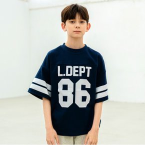 넘버 크루넥 티셔츠 Navy_P361649796