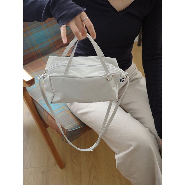 Basic Square Mini Bag Light Gray
