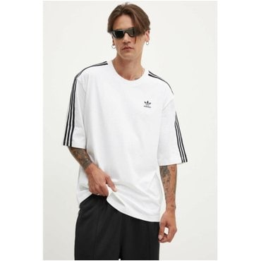 아디다스오리지널스 [남여공용] 오버사이즈 티셔츠 IZ2474 아디다스오리지널 반팔티셔츠 데일리 면 반팔티 화이트