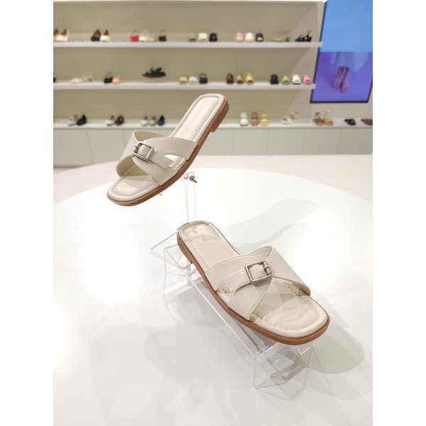 [부산점] [바바라] 1cm 양가죽 뮬 샌들 BBI341