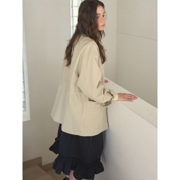 웨스턴 하프 워크자켓 크림AD692