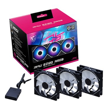 아이코다 MSI MPG EZ120 ARGB 시스템쿨러 블랙 (3PACK/Controller)