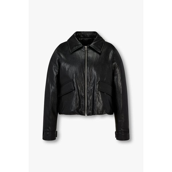 [부산점] [지컷] 스트링 헴 신세틱 레더 다운 자켓 7214417203