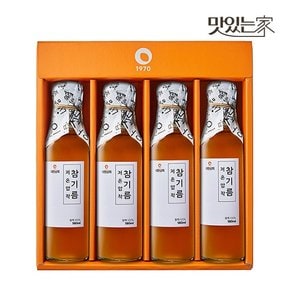 50년전통 대현상회 저온압착 참기름 180ml 4병 선물세트 (선물케이스포장)