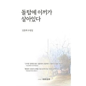 돌탑에 이끼가 살아있다