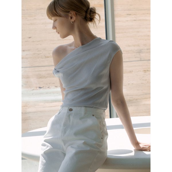 unbalance twist T-shirt orc 6011