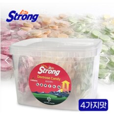 알프스스트롱 포도당 캔디 dextrose 개별포장 사탕 200정-4가지맛 [원산지:네덜란드]