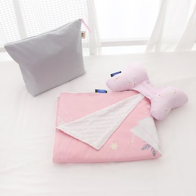 Disney 디즈니 정품 목베개&블랭킷 (겨울왕국 핑크)