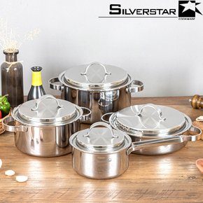 [BIZ][SILVERSTAR] 실버스타 오아이씨 통오중 인덕션IH 스텐냄비 4종세트