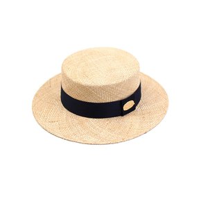 Navy Line Bau Flat Fedora 여름페도라