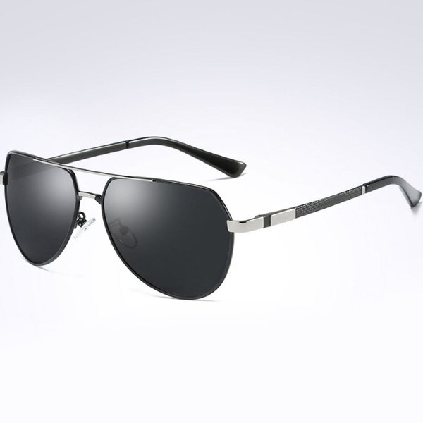 [옷자락] 남성 보잉 미러 운전용 편광 렌즈 블랙 가벼운 선글라스