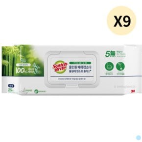 3M 스카치 올인원 물걸레 청소포 플러스 대형 25p X9