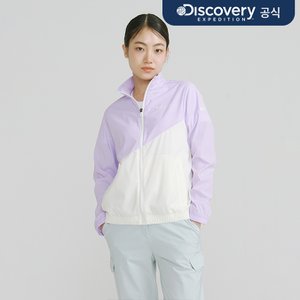 디스커버리 [60% 가격인하] 경량 이노블럭 하이넥 여성 바람막이 (L/VIOLET)