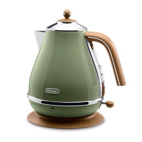 델롱기 (DeLonghi) 전기 주전자 아이코나 빈티지 컬렉션 올리브 그린 1.0L KBOV1200J-GR