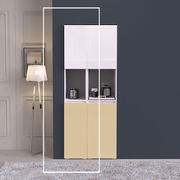 앨리쉬 비스포크 오브제 다용도 키큰 300 틈새 전자렌지대 AS03R 착불