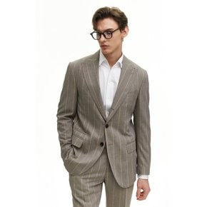 [LORO PIANA FABRIC] 스트라이프 울 싱글 자켓 4713151003011