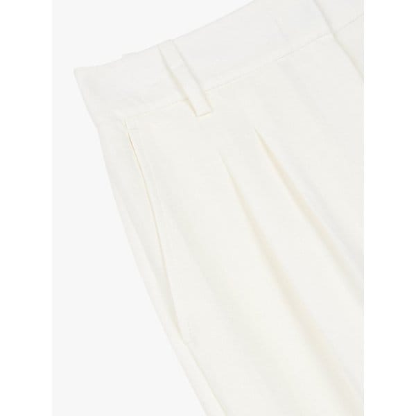 텐셀 클린 투 턱 와이드 팬츠_아이보리 7116230402