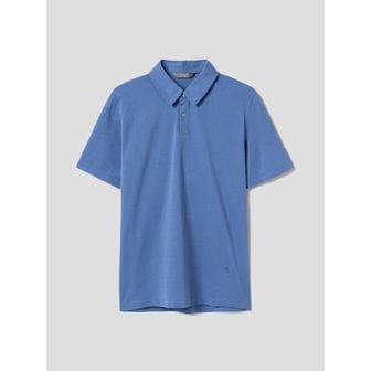 로가디스 [Essential] 쿨 코튼 반소매 칼라넥 티셔츠  블루 (RY4442P71P)