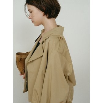 makeatoast CASUAL TRENCH DOUBLE JACKET BEIGE MBEFJK008BE