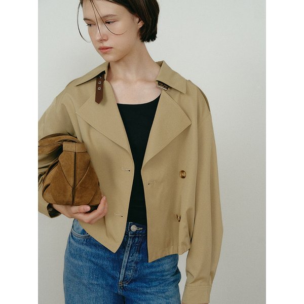 CASUAL TRENCH DOUBLE JACKET BEIGE MBEFJK008BE