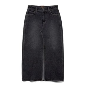우먼 데님 롱 스커트 다크그레이 LE2603SR70DG