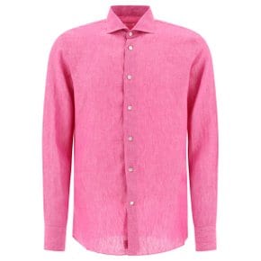 보리엘로 Classic linen shirt Mens shirt 1603513 TROPEA Purple