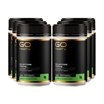  고헬씨 레시틴 Go Healthy Lecithin 1500mg 120캡슐 6개