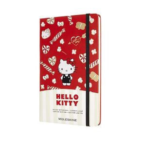 일본 몰스킨 노트 Moleskine LEHK04QP060 Hello Kitty Notebook Hard Cover Large Size W x H 5.