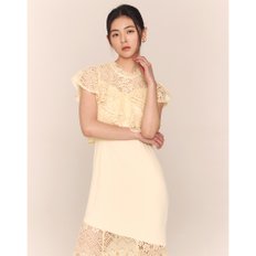 [최초가:398000원]Kino / Lace Block Long Mermaid Dress