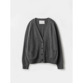 Loose cardigan (Dark grey)