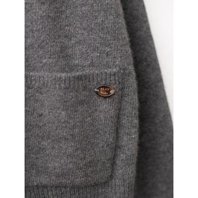 Loose cardigan (Dark grey)