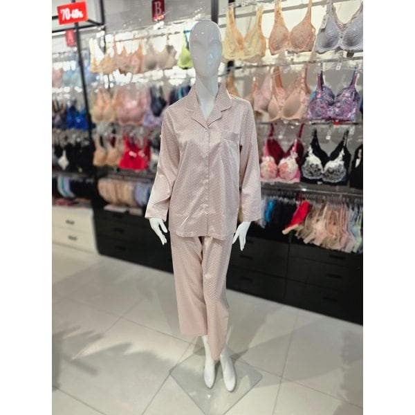 [시흥점] S 비너스 ) 실크필 기하나염 여성 파자마 세트 [VPA4515W-OC]