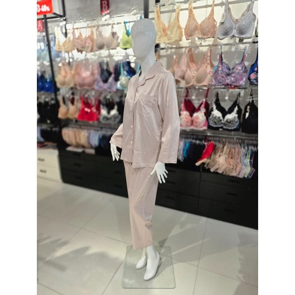 [시흥점] S 비너스 ) 실크필 기하나염 여성 파자마 세트 [VPA4515W-OC]