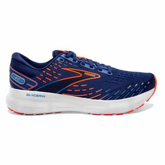 이스퀘어 5036503 BROOKS Mens Glycerin 20 Running Shoes - 2E/ Medium Width In Blue Depths/palace Blu